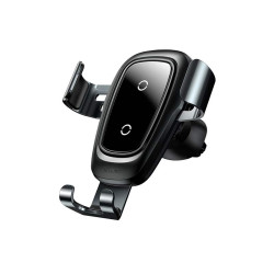 پایه نگهدارنده و شارژر بی سیم گوشی موبایل باسئوس Baseus Metal Wireless Charger Gravity Car Mount