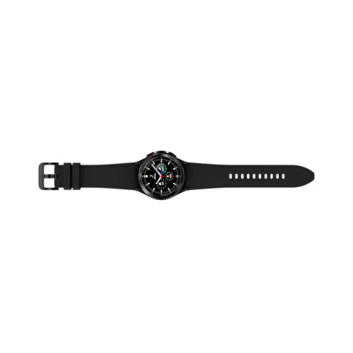 گلگسی واچ سامسونگ Galaxy Watch 4 SM-R880 42mm بدنه ای از جنس استیل ضد زنگ و بند سیلیکونی دارد و صفحه نمایش آن گرد است.