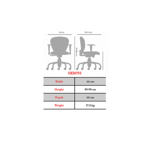 صندلی کارشناسی نیلپر Nilper SK507H