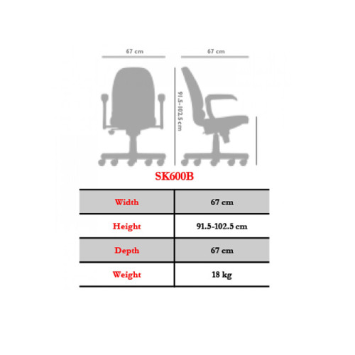 صندلی کارشناسی نیلپر Nilper SK600B