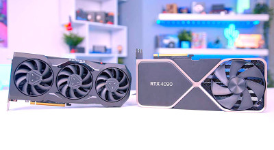 کارت گرافیک AMD RX 7900 XTX نسبت به انویدیا RTX 4090 ده درصد ضعیف تر است اما قیمت ارزان تری دارد