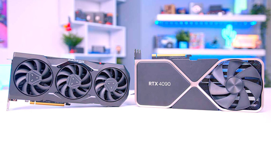 کارت گرافیک AMD RX 7900 XTX نسبت به انویدیا RTX 4090 ده درصد ضعیف تر است اما قیمت ارزان تری دارد