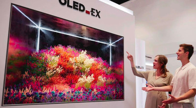 تلویزیون 97 اینچ OLED EX ال جی بدون اینکه به اسپیکر مجهز باشد می تواند صدای 5.1 کاناله تولید کند!