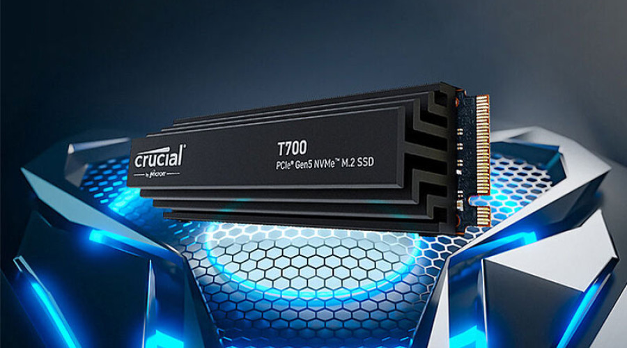 سرعت حافظه کروشیال T700 PCIe 5.0 SSD بدون هیت سینک در حد یک هارددیسک معمولی است!