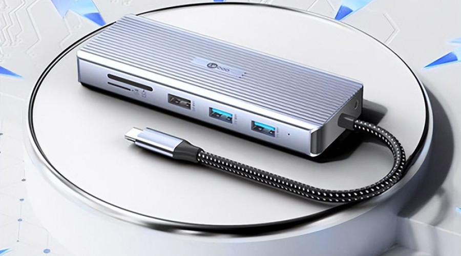 رونمایی لنوو از یک داک USB-C با 12 پورت در چین با قابلیت پشتیبانی از فست شارژ 100 وات