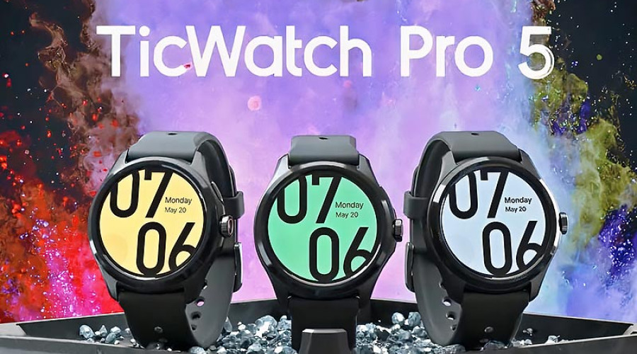 ساعت هوشمند موبوی TicWatch Pro 5 سرانجام با مجموعه ای از امکانات رده بالا به بازار آمد