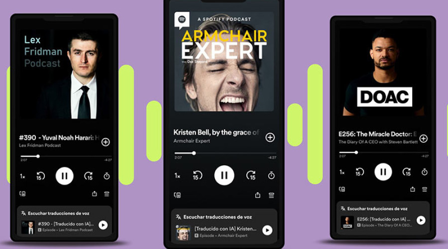 همکاری اسپاتیفای با OpenAI برای ترجمۀ پادکست به زبان های مختلف با صدای اصلی گوینده
