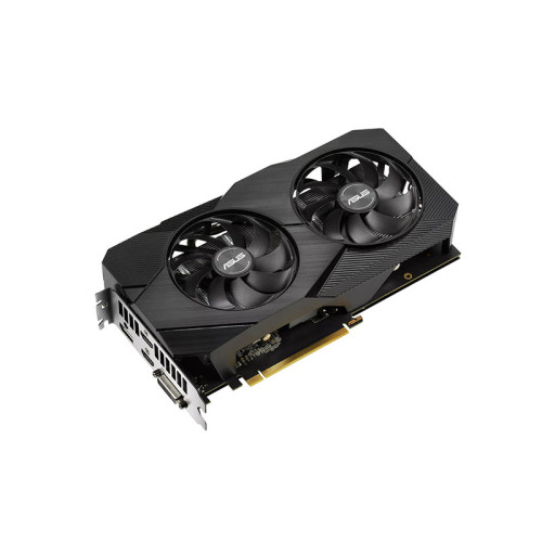 کارت گرافیک ایسوس Dual GeForce RTX 2060 12G EVO ASUS به دو فن مجهز است و می تواند همزمان به چهار مانیتور متصل شود.