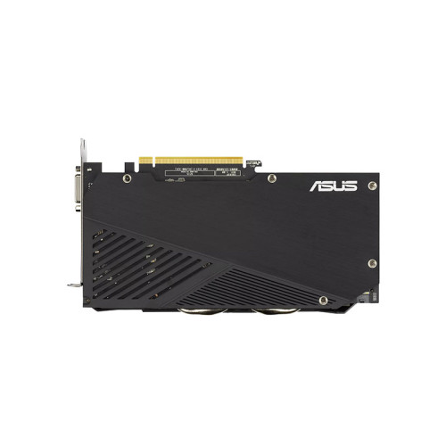 کارت گرافیک ایسوس Dual GeForce RTX 2060 12G EVO ASUS به دو فن مجهز است و می تواند همزمان به چهار مانیتور متصل شود.