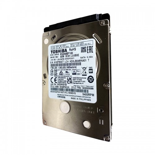 هارددیسک اینترنال Toshiba SATA 2.5-inch 1TB دارای وزن 96 گرم بوده و برای استفاده در لپتاپ و All-in-One مناسب است.