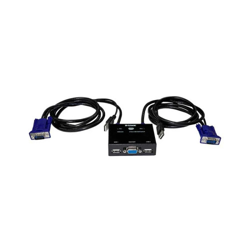 خرید سوئیچ 2 پورت KVM دی لینک مدل KVM-222