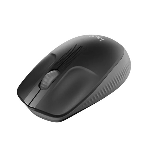 ماوس بی سیم لاجیتک Logitech M190 به سه دکمه کلیک چپ، کلیک راست و اسکرول مجهز است و از طریق دانگل USB به کامپیوتر متصل می شود.