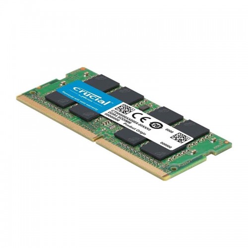 یک ماژول رم لپ تاپ سبز رنگ که بر روی آن نوع حافظه DDR4 و ظرفیت 8 گیگابایت بر روی آن درج شده است