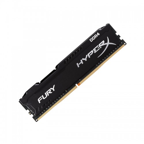 رم Kingston HyperX FURY 8GB 2666MHz CL16 DDR4 از یک ماژول 8 گیگابایتی تشکیل شده و طراحی ظاهری مدرن و شیکی دارد.