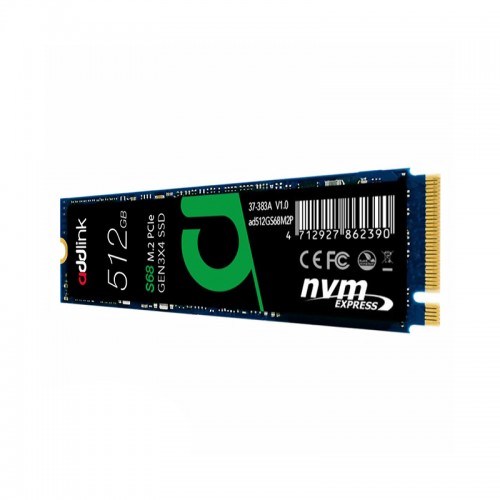 حافظه SSD اینترنال Addlink S68 NVMe M.2 512GB مجهز به فلش 3D NAND است و میانگین عمر ایده آلی دارد.