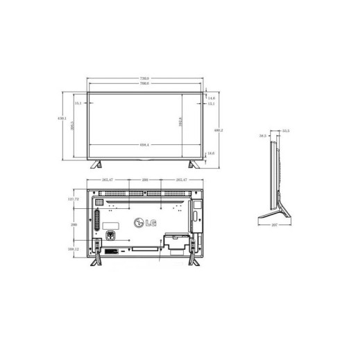 مانیتور صنعتی ال جی LG LS55A