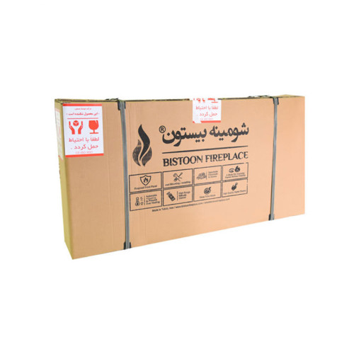 شومینه برقی خانگی بیستون مدل HB.W 123-L2 به آسانی بر روی دیوار نصب می شود و فضای زیادی اشغال نمی کند.