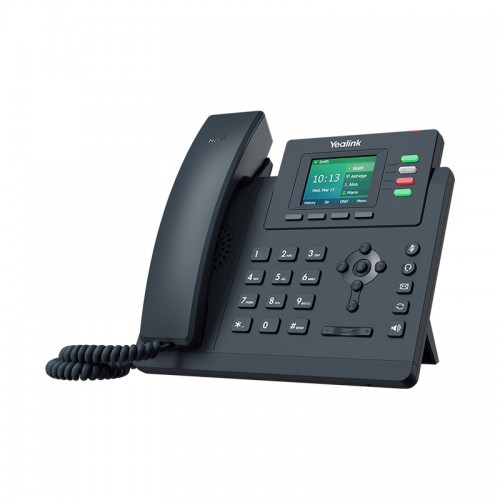 تلفن یالینک SIP-T33P برای استفاده در سیستم VoIP ادارات و شرکت ها است و امکان نصب روی دیوار دارد.