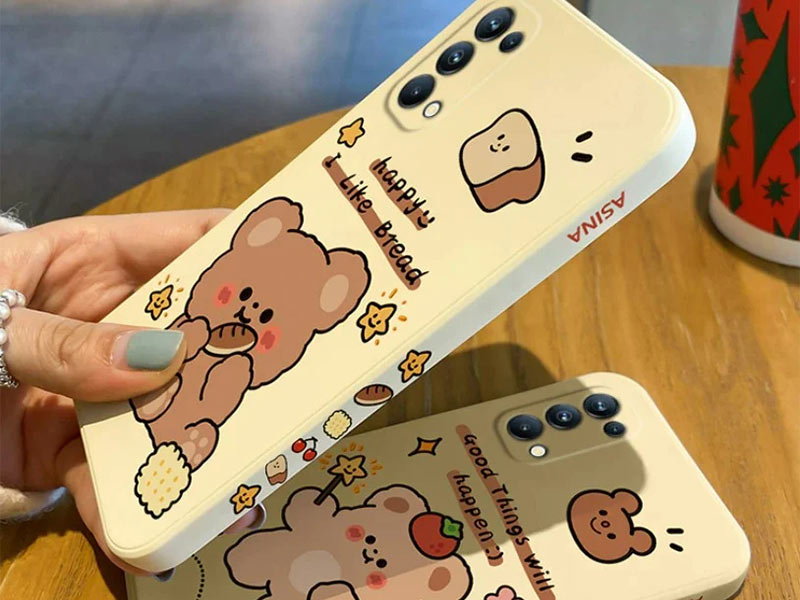 قاب محافظ Liquid Silicone Unique Teddy Design Case