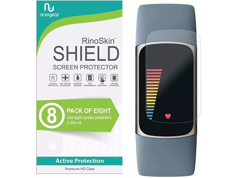 محافظ صفحه نمایش RinoGear Fitbit Charger 5 Screen Protector (8-Pack) – دقت عالی