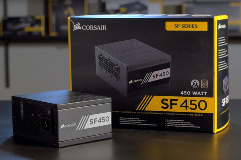 پاور کامپیوتر Corsair SF Series SF450 – بهترین انتخاب در مجموع!