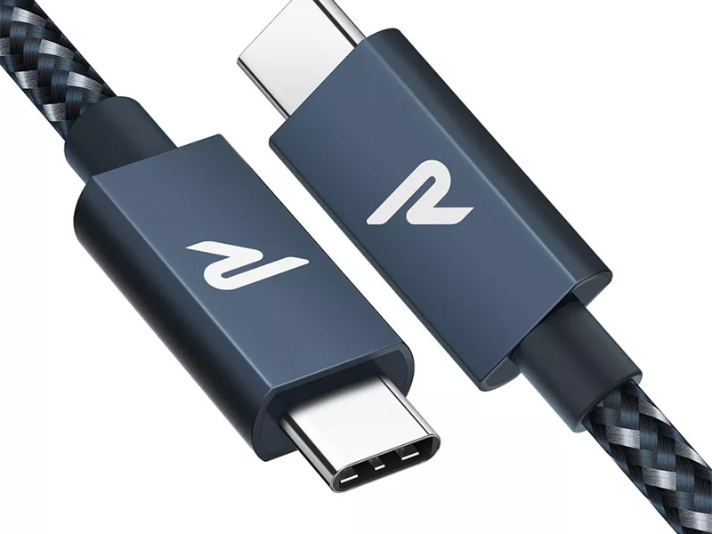 کابل تایپ سی Rampow USB 3.2 نسل 2x2 – پوشش بافته شده برای استحکام بیشتر