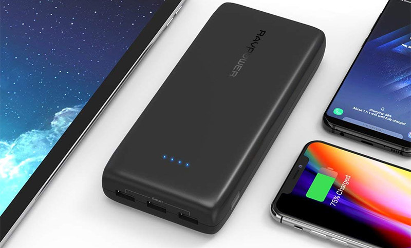 پاوربانک RAVPower 32000mAh Power Bank USB Battery Pack