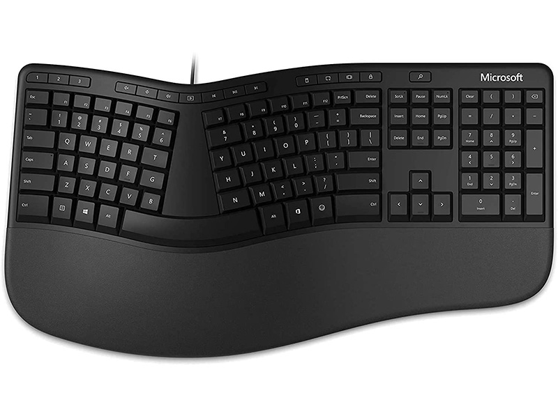 کیبورد مایکروسافت مدل Ergonomic Keyboard (2019) – تایپ مقالات و تحقیق ها، به آسانی!