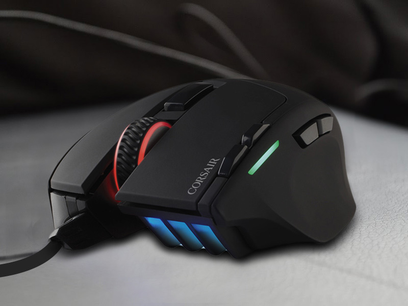 ماوس مخصوص بازی Corsair Sabre RGB با سنسور نوری و سوئیچ Omron