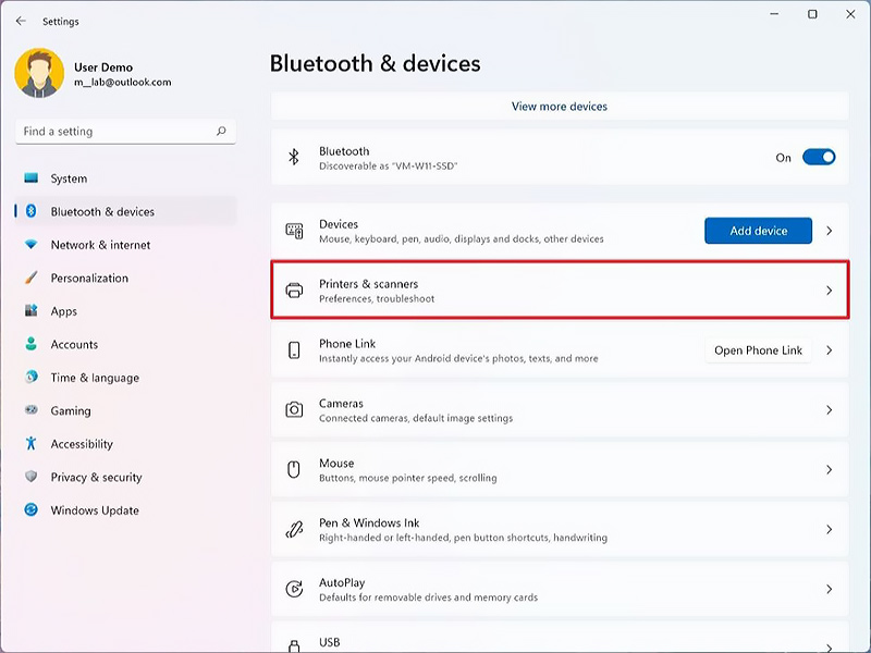 تغییر نام پرینتر در ویندوز 11 از طریق Settings