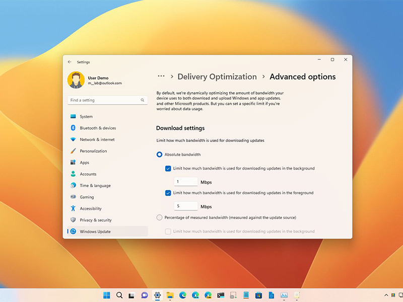 چگونه پهنای باند اختصاص یافته به آپدیت های ویندوز 11 را محدود کنیم؟