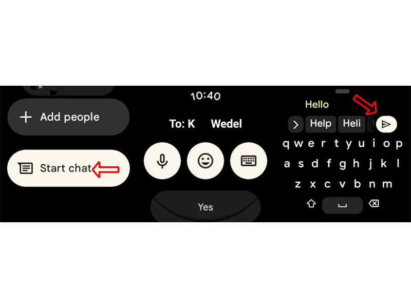 چگونه از ساعت هوشمند گوگل پیکسل واچ پیام ارسال کنیم؟
