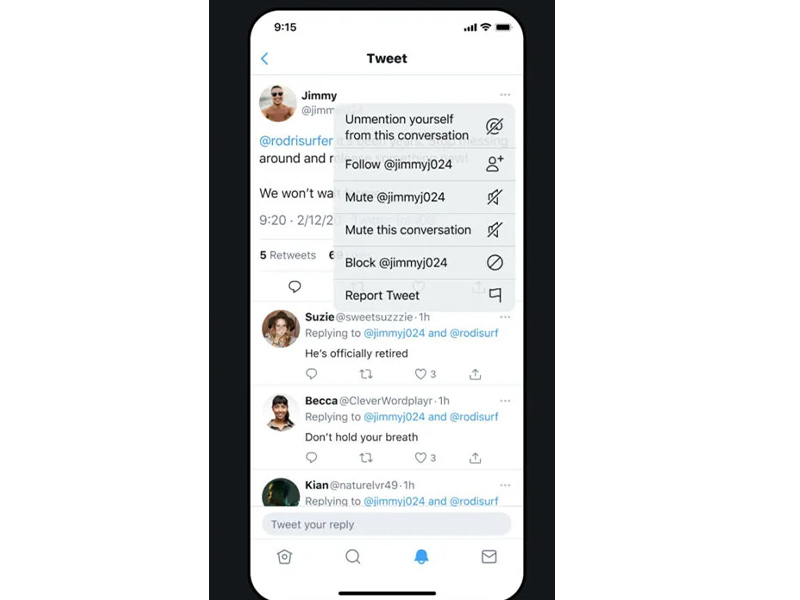 توئیتر اکنون به شما اجازه می دهد تا خود را از مکالمه هایی که دوست ندارید ‘Unmention’ کنید