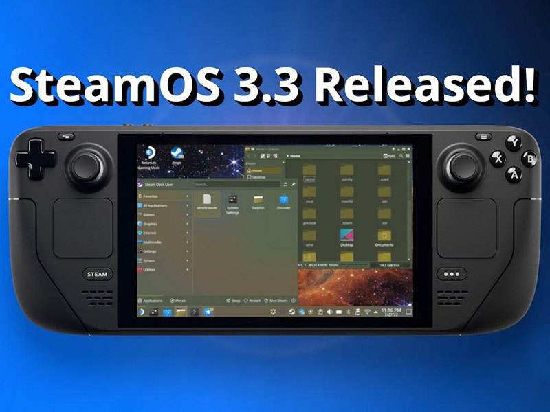 تغییرات جدید SteamOS 3.3