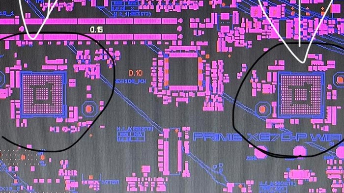 دیاگرام منتشر شده از مادربرد جدید ایسوس، مجهز بودن آن به دو چیپست AMD X670 را تأیید می کند