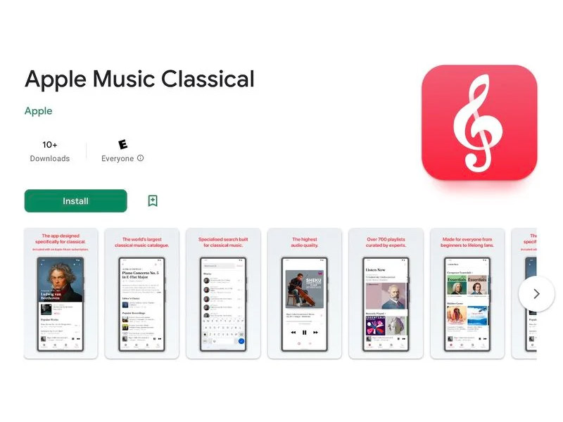 دسترسی کاربران اندروید به Apple Music Classical