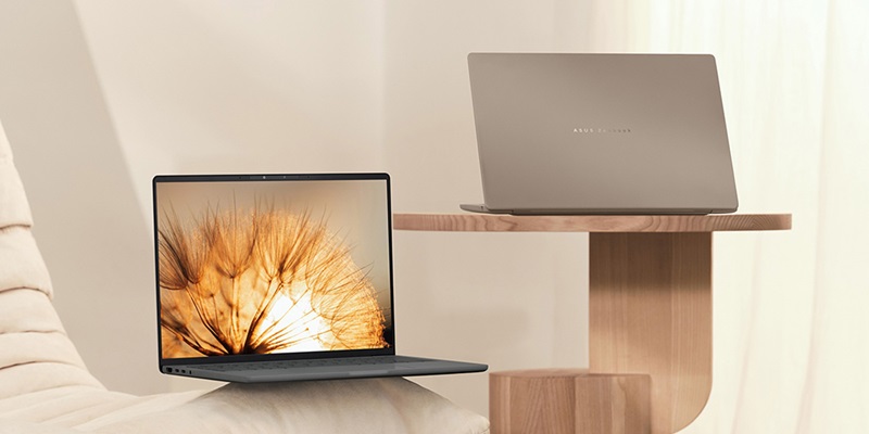 لپ تاپ ایسوس Zenbook A14 از راه رسید: صفحه نمایش اولد 14 اینچ، پردازنده اسنپدراگون X و طول عمر باتری 32 ساعته!