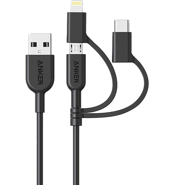 کابل Anker Powerline II 3-in-1 – از یک برند نام آشنا