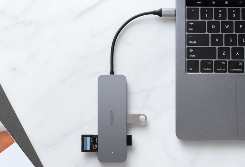 هاب Anker USB C Hub, PowerExpand+ 7-in-1 – مناسب برای لوازم جانبی USB-C