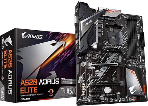 مادربرد گیگابایت A520 Aorus Elite – سازگاری مناسب با پردازنده های 3000 و 5000 رایزن