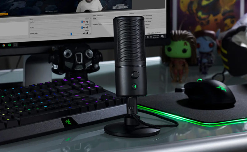 میکروفون استریمینگ USB مدل Razer Seiren X رده حرفه ای