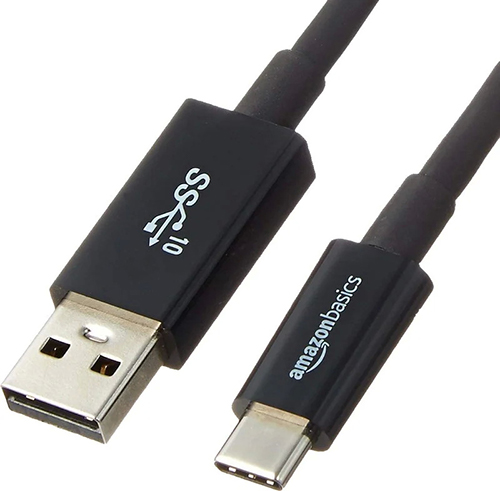 کابل تبدیل USB-C به USB-A آمازون مدل Basics – سرعت انتقال دیتای عالی