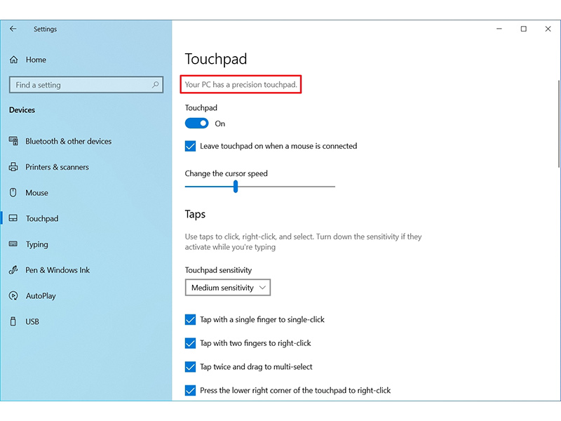 چگونه بفهمم تاچ پد لپ تاپ من Precision Touchpad است یا نه؟!