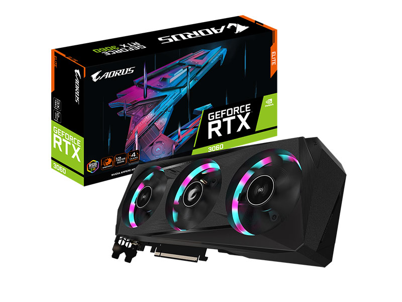 بررسی کارت گرافیک GIGABYTE Aorus GeFoRce RTX 3060 Elite 12G