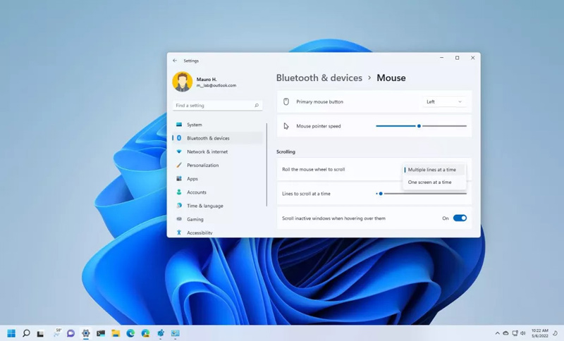 چگونه تنظیمات اسکرول ماوس را در ویندوز 11 تغییر دهیم؟