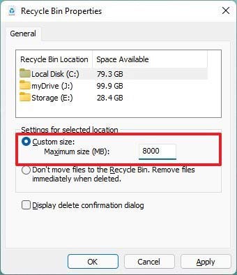 چگونه فضای ذخیره سازی Recycle Bin در ویندوز 11 را تغییر دهیم؟