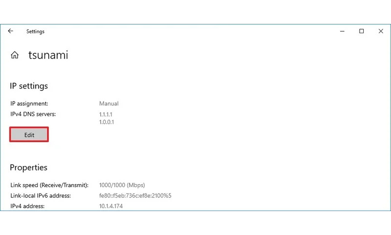 آموزش تغییر تنظیمات DNS در ویندوز 10 از طریق Settings