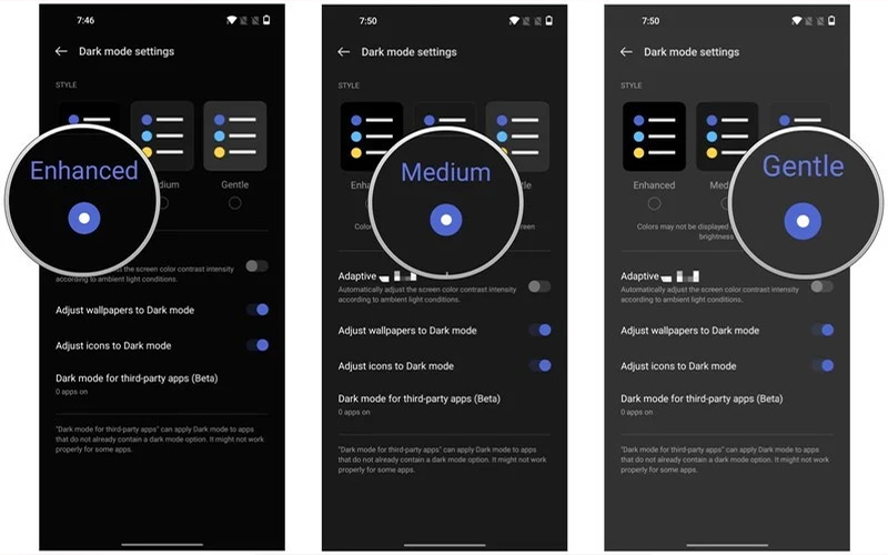 آموزش شخصی سازی Dark Mode در OxygenOS 12