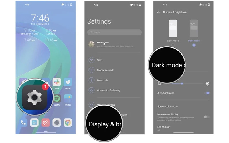 آموزش شخصی سازی Dark Mode در OxygenOS 12