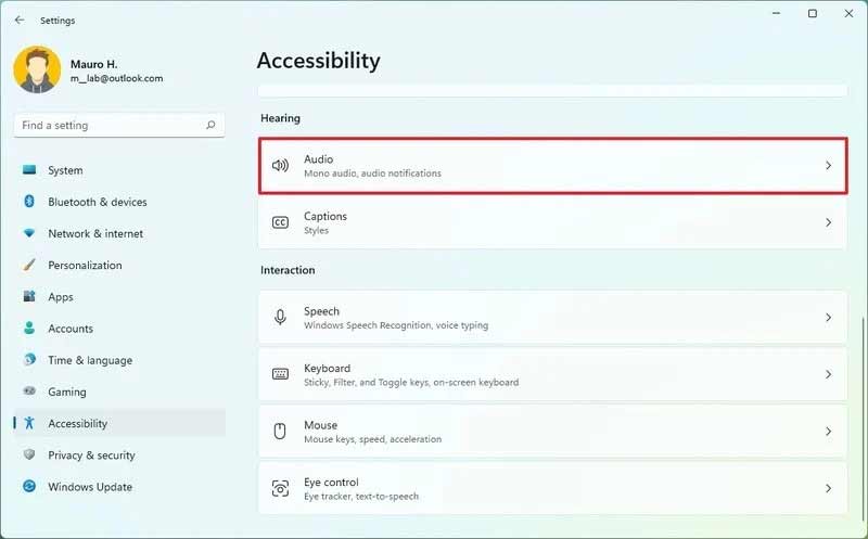 فعال کردن mono audio از طریق Accessibility